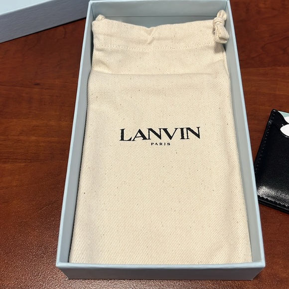 Lanvin Cardholder - Black w/Gold lettering and Hardware - Picture 5 of 8